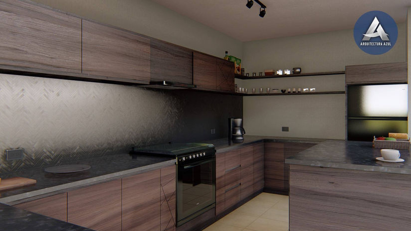 Time Lapse Render de Cocina